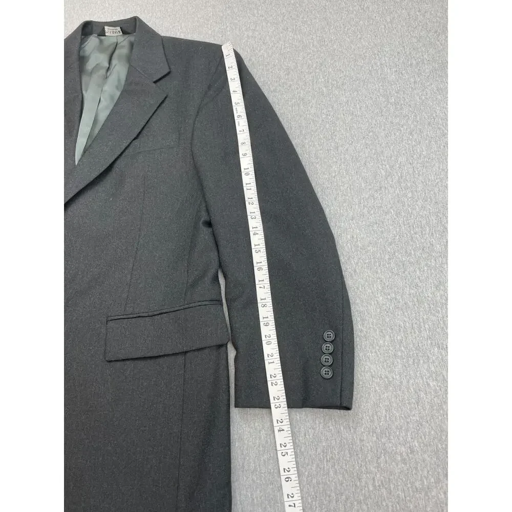 Jos A Bank Blazer Mens 40R Gray Wool Cashmere Blend 2-Button Single Breast Lined
